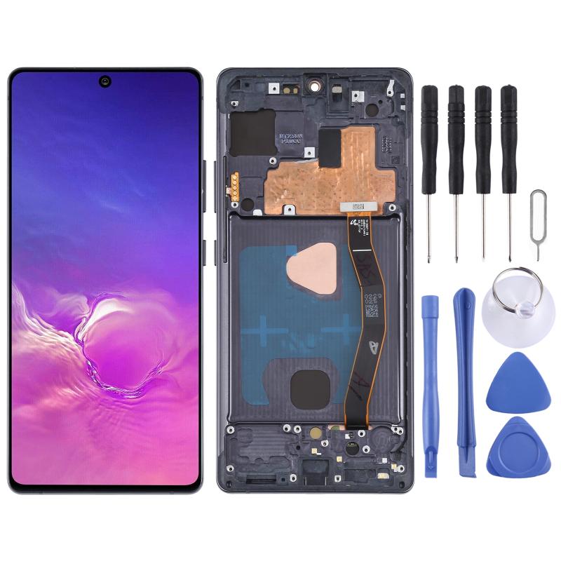 Samsung Galaxy S10 Lite OLED Screen Replacement – With Frame (Black)