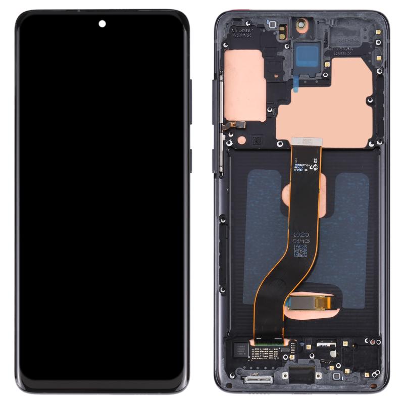 Samsung Galaxy S20+ 5G (SM-G986B / SM-G985) OLED Screen Replacement – With Frame (Black)