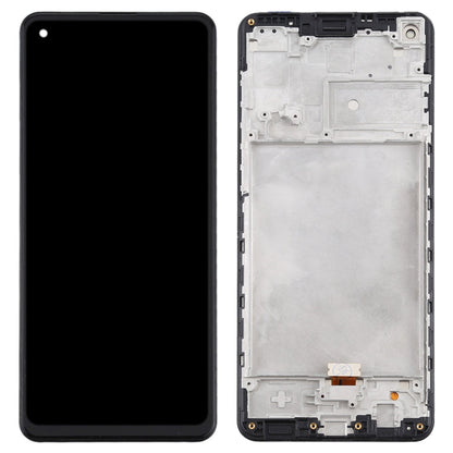 OEM LCD Screen for Samsung Galaxy A21s / SM-A217 Digitizer Full Assembly with Frame (Black)