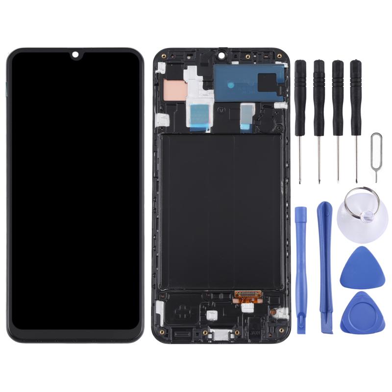 Samsung Galaxy A30 (SM-A305) OLED Screen Replacement – With Frame (Black)