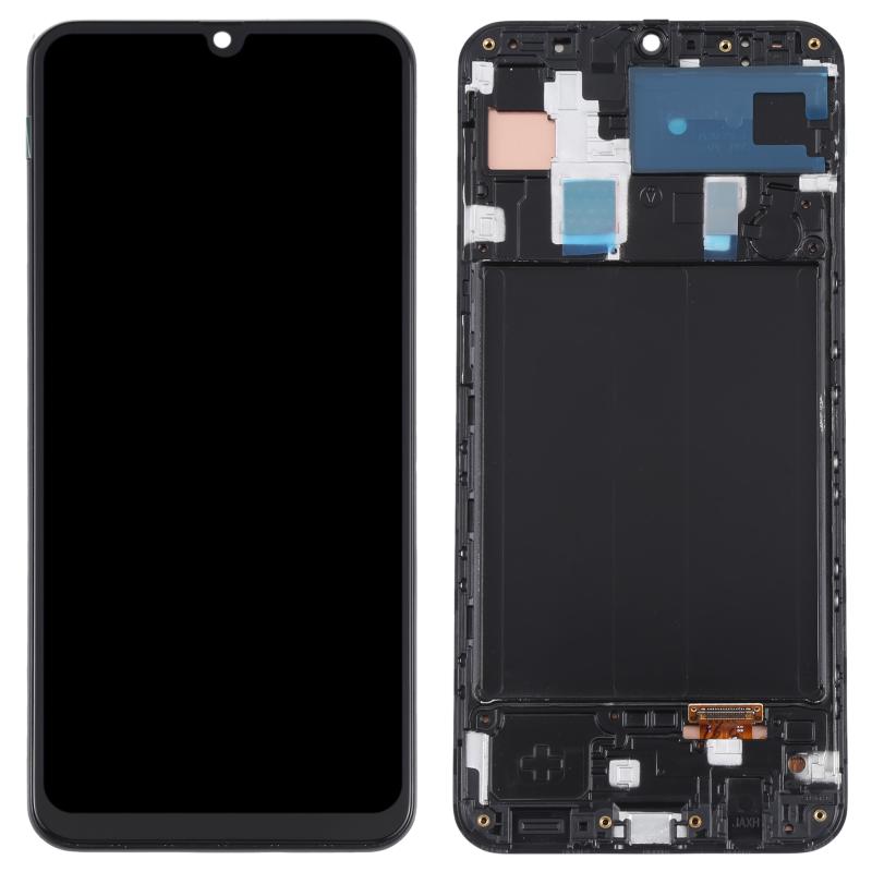 Samsung Galaxy A30 (SM-A305) OLED Screen Replacement – With Frame (Black)