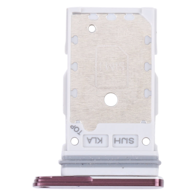 For Samsung Galaxy S22 Ultra 5G SM-S908B Original SIM Card Tray + SIM Card Tray (Purple)