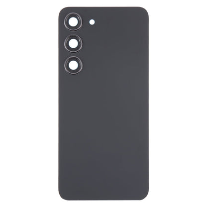For Samsung Galaxy S23 SM-S911B OEM Glass Battery Back Cover with Camera Lens Cover(Black)