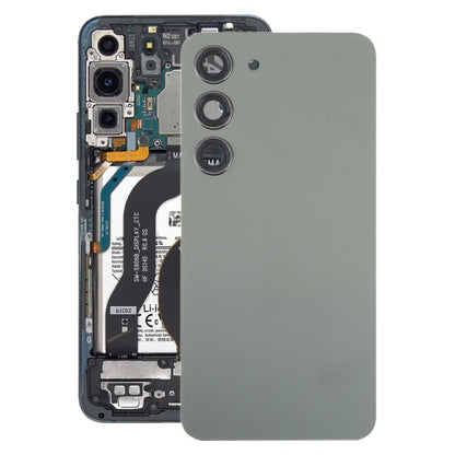 For Samsung Galaxy S23 SM-S911B OEM Glass Battery Back Cover with Camera Lens Cover(Green)