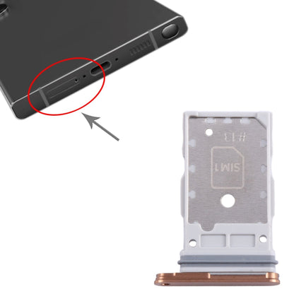 For Samsung Galaxy S24 / S24+ 5G Original SIM + SIM Card Tray (Orange)
