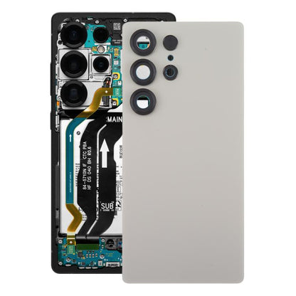 For Samsung Galaxy S25 Ultra SM-S938 OEM Battery Back Cover with Camera Lens Cover(Silver)