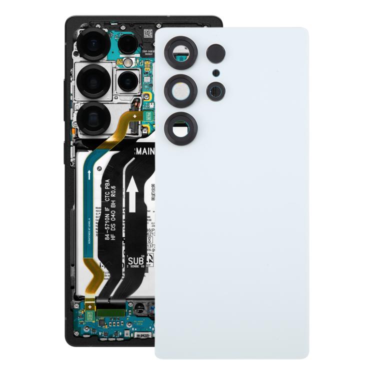 For Samsung Galaxy S25 Ultra SM-S938 OEM Battery Back Cover with Camera Lens Cover(White)