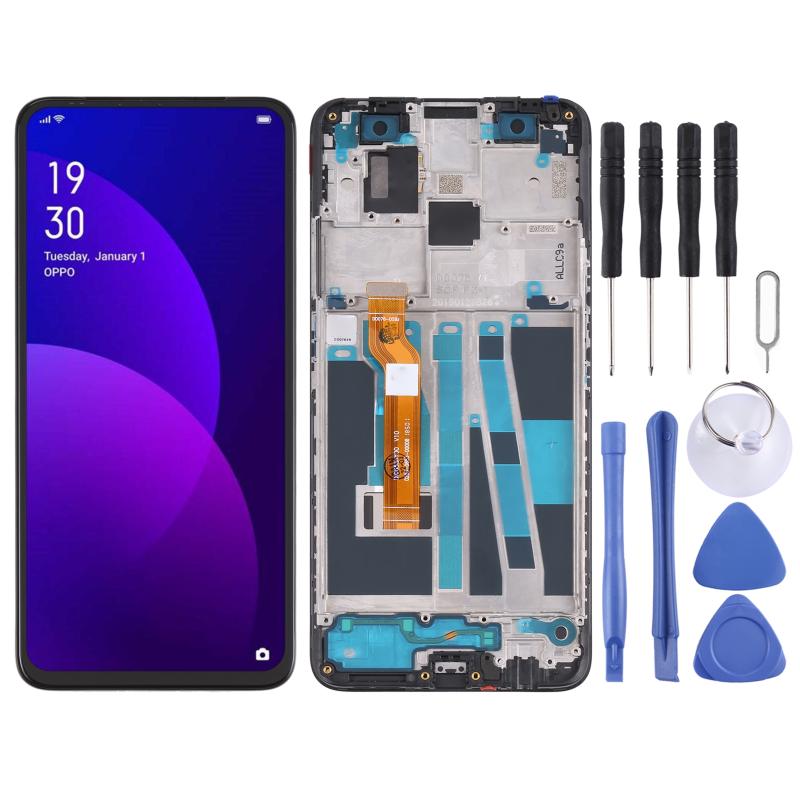 OPPO F11 Pro (CPH1959 / CPH2209 / CPH1989) Screen Replacement – With Frame (Black)