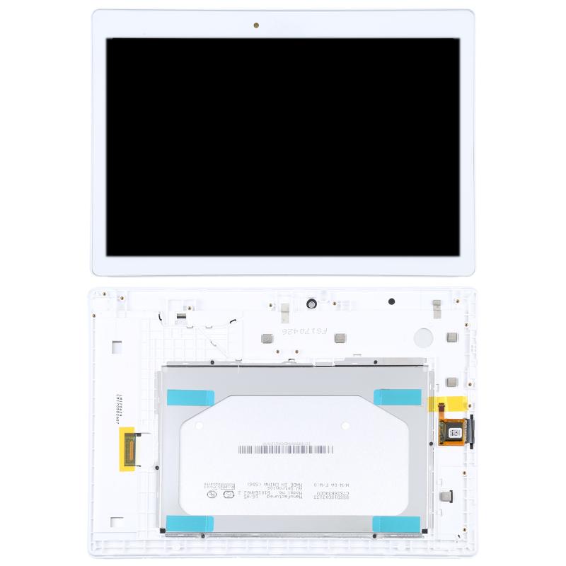 Lenovo Tab 2 A10-30 (TB2-X30F / TB2-X30I / TB2-X30M / YT3-X30) Screen & Digitiser Assembly – With Frame (White)
