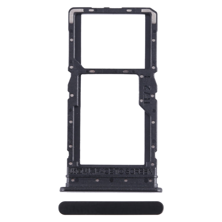 For Xiaomi Redmi Note 12R SIM Card Tray + SIM Card Tray / Micro SD Card Tray (Black)