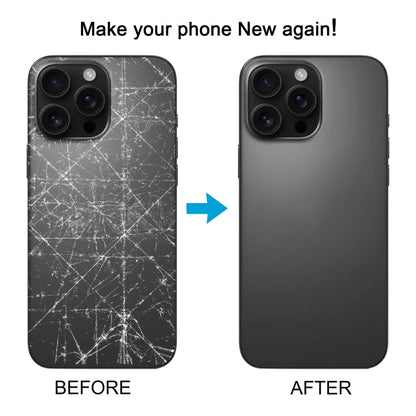 For iPhone 16 Pro Original Glass Battery Back Cover with Camera Lens Cover + MagSafe Magnet(Silver)