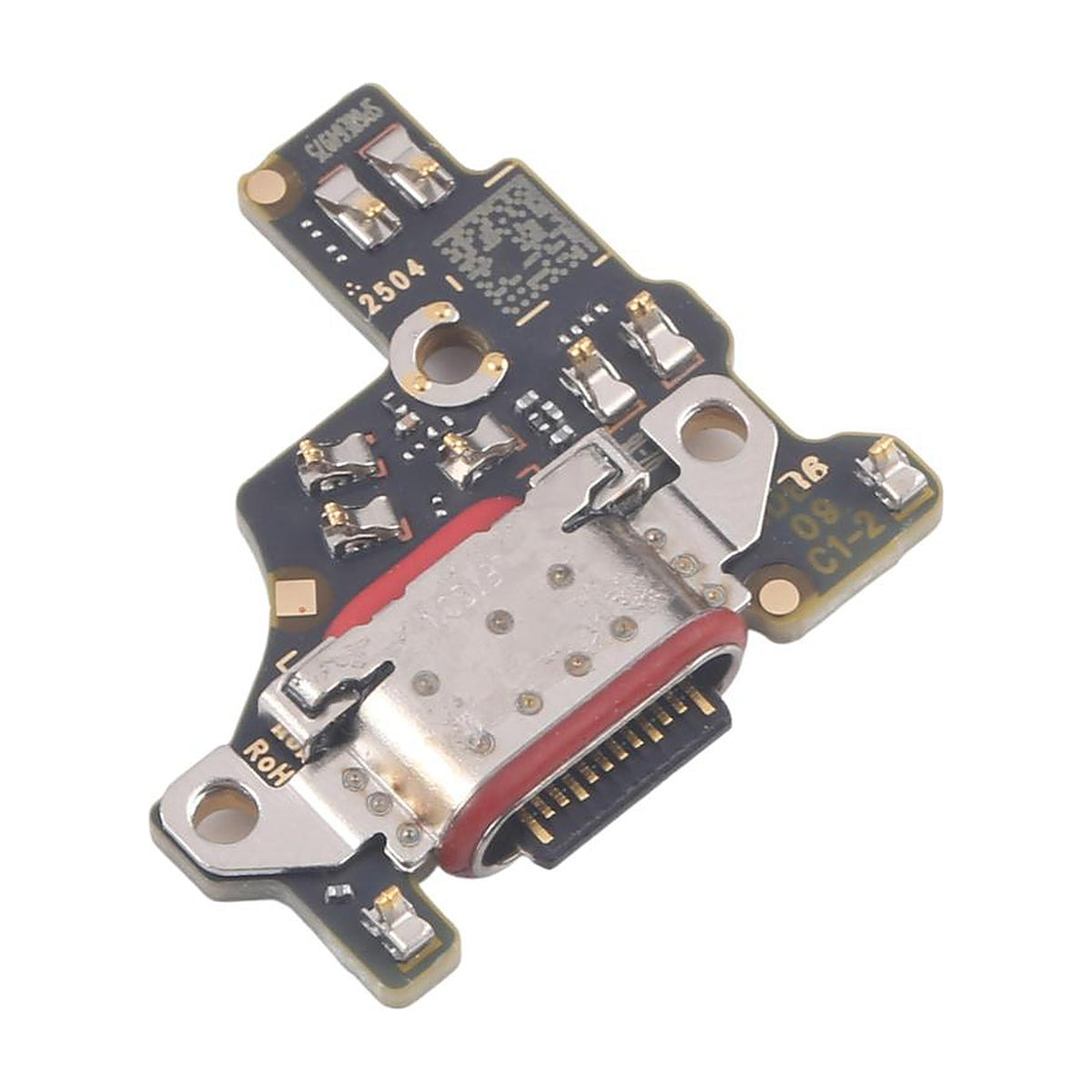 Motorola Edge 50 Fusion charging port board, angled view