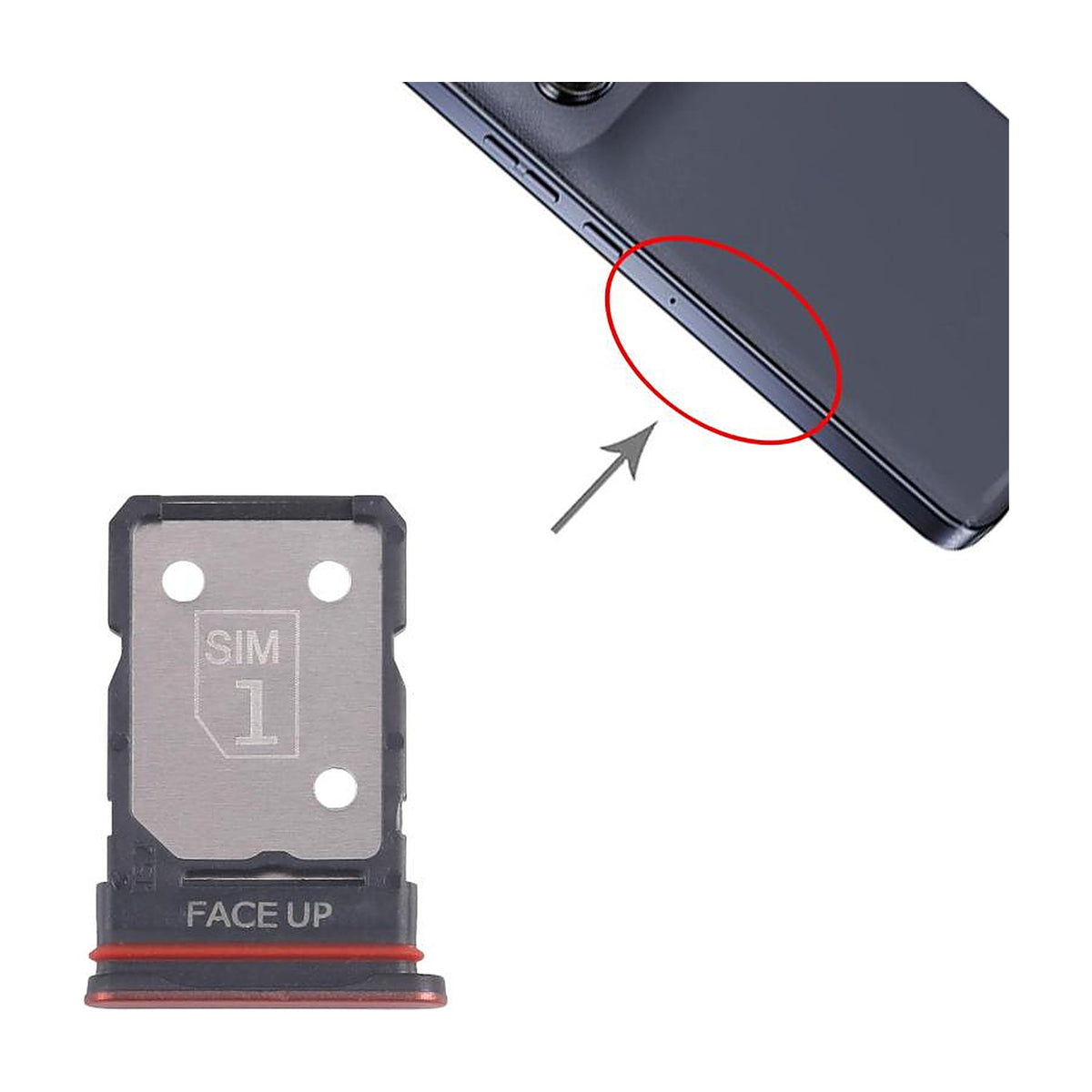 Motorola Edge 50 Neo SIM card tray slot position
