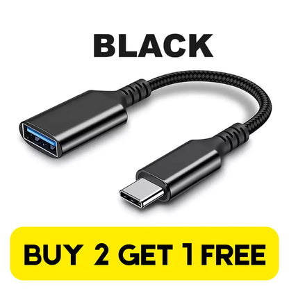 USB C Male OTG A Female, Type C to USB Data Connector Converter Cable Adapter