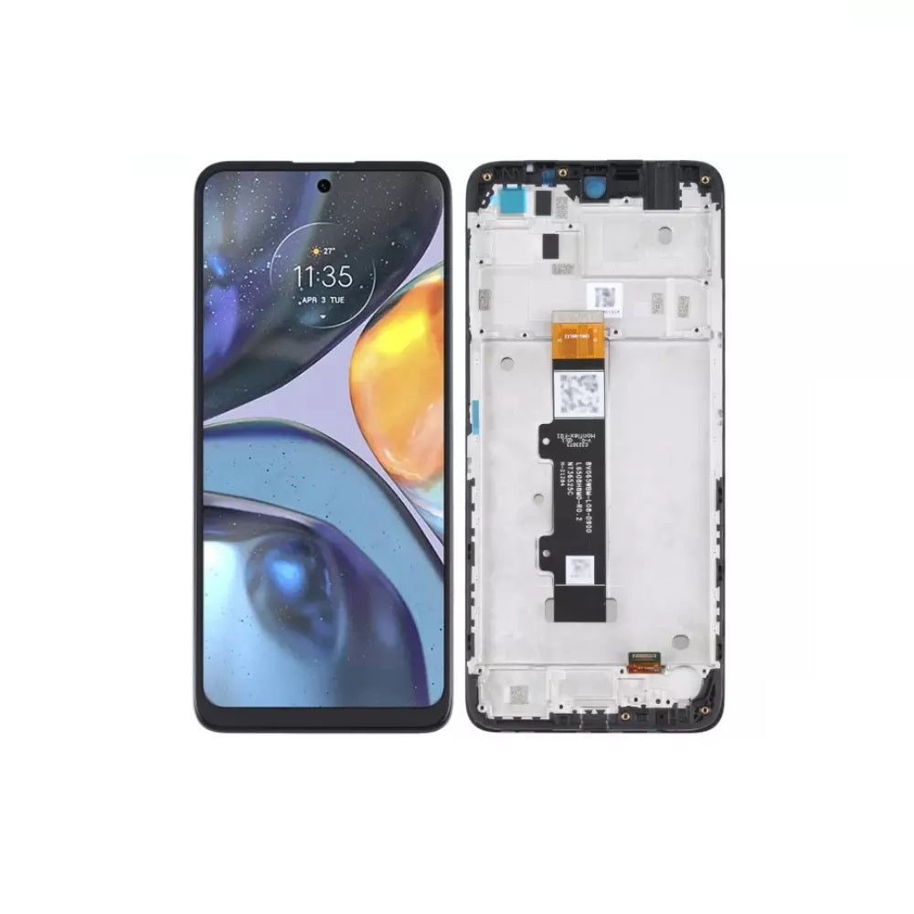 Motorola Moto G22 Replacement Lcd Touch Screen Digitizer With Frame