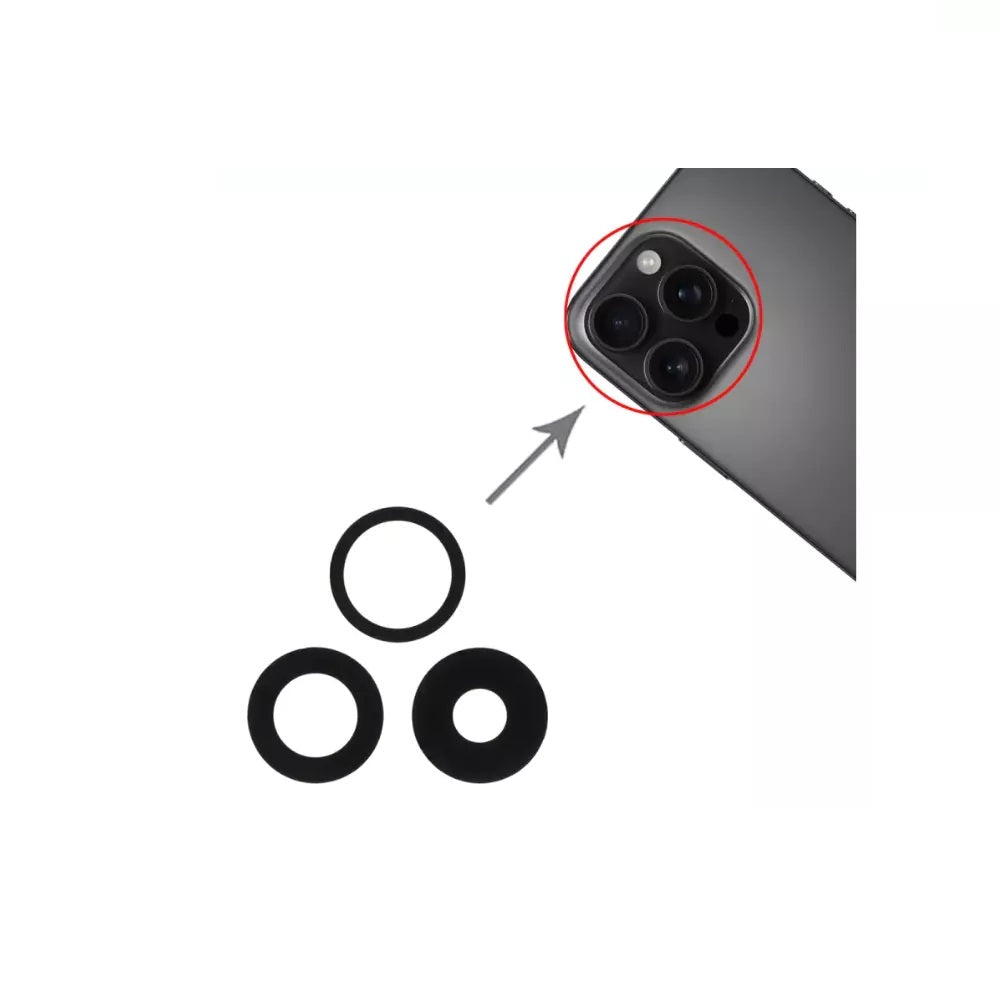 For iPhone 16 Pro Replacement Rear Back Camera Lens Premium Quality