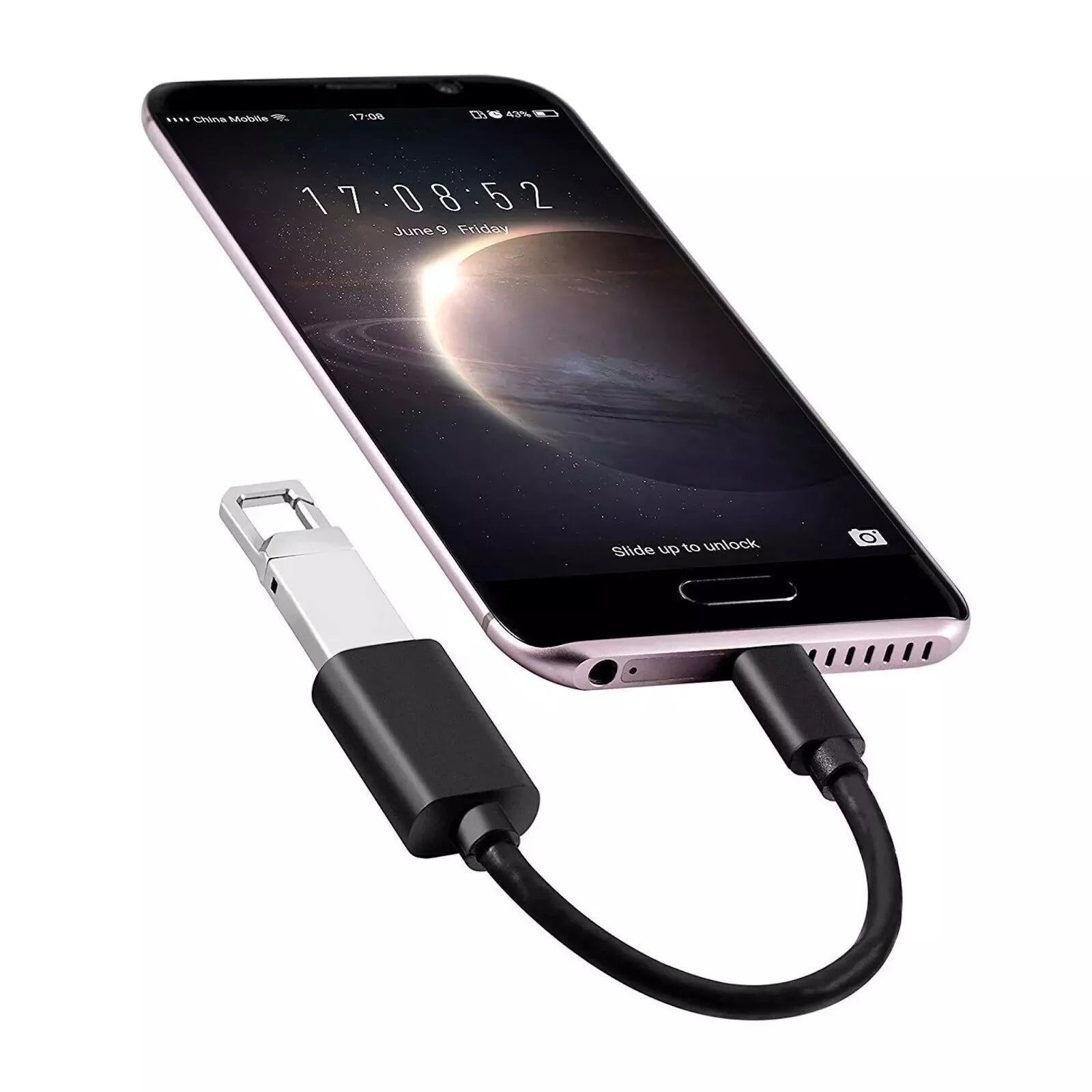 USB C Male OTG A Female, Type C to USB Data Connector Converter Cable Adapter