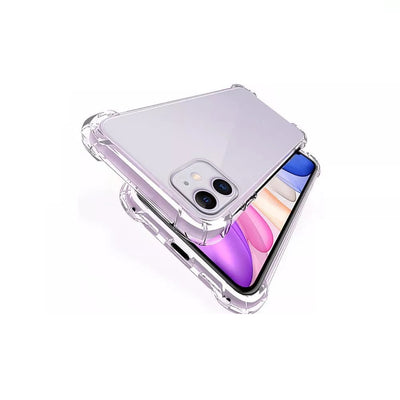 For iPhone 16 15 14 13 12 11 XR X XS 8 7 Clear Shockproof Silicone Case